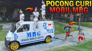 MOBIL VAN MBG HILANG DICURI HANTU POCONG, BOCIL KAGET - GTA 5 BOCIL HORROR
