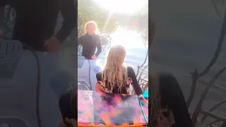 Getting through the mangroves to find surf… success! 🏄‍♀️#sailingfamily #surf #remote