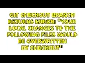 Your local changes to the following files would be overwritten by checkout