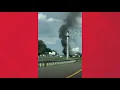 shows aftermath of deadly fiery crash on I-66 in Fairfax County