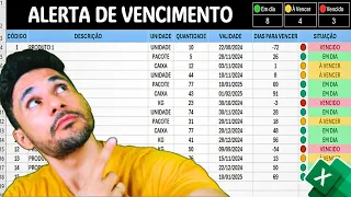 Como fazer uma Planilha de Controle de Vencimento de Produto no Excel