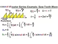 Electrical Engineering Ch 18 Fourier Series 16 of 35 Find the Fourier Series Saw-Tooth Wave