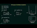 Static and Dynamic Scoping Part 3