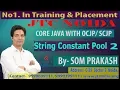String Object Creation and String constant pool in java by som sir part-2