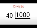 Division lesson - 40 divided by 1000