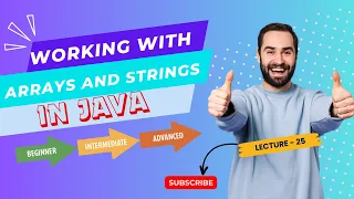 Working with Arrays and Strings in Java - Lecture 25 java course beginner level
