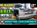 4x4 FEVER - Installing 6 0 LQ4 Modifying Crossmember