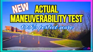 ACTUAL MANEUVERABILITY TEST AT BUTLER TECH USING SUV CAR PERFECT SCORE