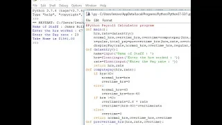 Python Payroll Calculator program