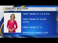 WKBN anchor Alexis Walters passing the torch to WYTV anchor Lindsey Watson