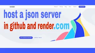 how to a json server in github and render