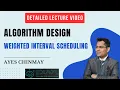 Algorithm Design Dynamic Programming Weighted Interval Scheduling