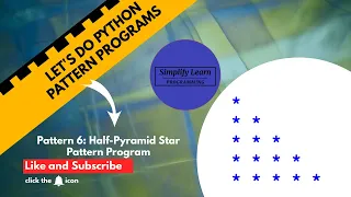 How To Create Half-Pyramid Star Pattern Program Python Program