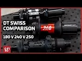 DT-Swiss 180 v 240 v 350 Hub Comparison