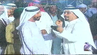 حضور الشيخ زايد لبرنامج مسابقات في حياة الأمس في شهر رمضان ١٩٩٤م دندنها