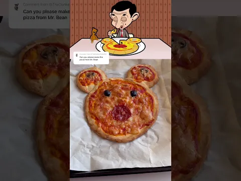 Teddy Pizza From Mr. Bean π» π #shorts #pizza #teddy #mrbean #cartoon