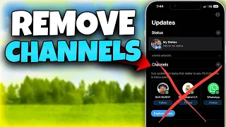 WhatsApp Channels REMOVE EASY How To Remove WhatsApp Channels Option 
