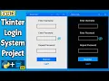 Python Tkinter Login System Part 3 SQLite Database Integration Theme Bug Fix