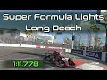 iRacing SFL Super Formula Lights Long Beach Q Hotlap 1:11.778 - 2025 Season 4