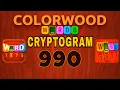 COLORWOOD WORDS CRYPTOGRAM level 990