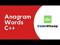 Strings - Anagram Words program in C