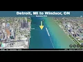 How I plan a train to Toronto Crossing the Detroit-Windsor Border