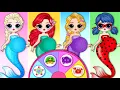 Download Lagu Pregnant Elsa vs Rapunzel! Disney Princess Mermaid Glow Up with Their Babies