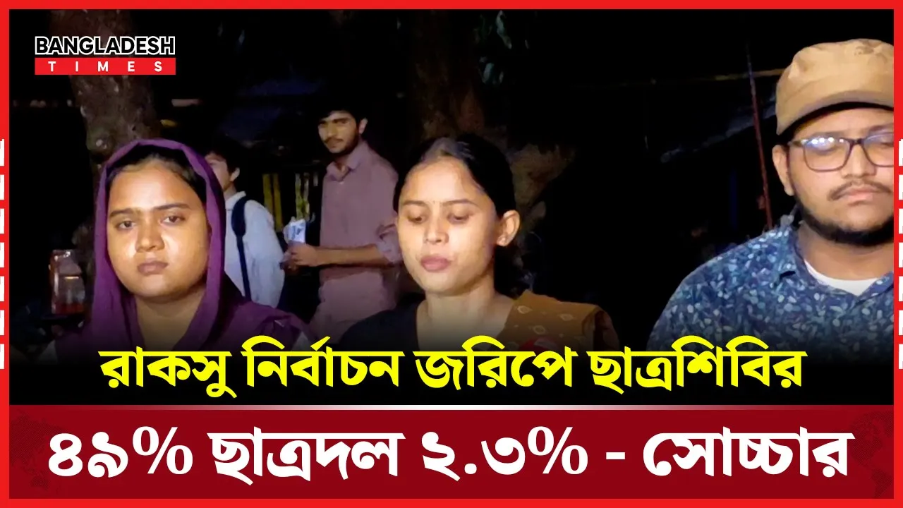 সোচ্চারের জরিপে এগিয়ে থাকলো ছাত্রশিবির পিছয়ে ছাত্রদল