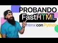 Primeros pasos con FastHTML Webs HTML y HTMX con Python