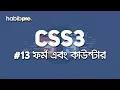 Form and Counter CSS3 TUTORIAL BANGLA TUTORIAL WEB DESIGN COURSE HABIB PRO