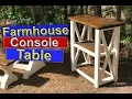 DIY Farmhouse Furniture Console Table