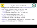 DR S P study on Python Dictionary function SNS INSTITUTIONS