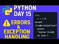 Learn Python Day15 Error and Exception Handling