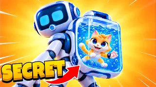 Building a SECRET HIDDEN BASE inside Suitcase in I Am Cat VR!