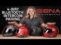 4-Way Bluetooth Intercom Pairing Motorcycle Comms