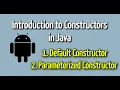 What is Constructors In Java Types of Constructor with Example Program