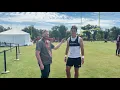 Luke McCaffrey after a great practice