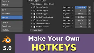 Create a Custom Keymap Hotkeys in Blender 5 0