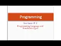 Types of Programming Languages and Translators Explained for Beginners lecture 2 in Urdu