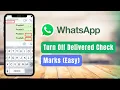 Download Lagu How to Turn Off Message Delivered Tick Marks on WhatsApp !