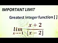 Limits involving greatest Integer Function