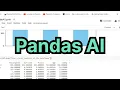 PandasAI Generative AI for pandas dataframe