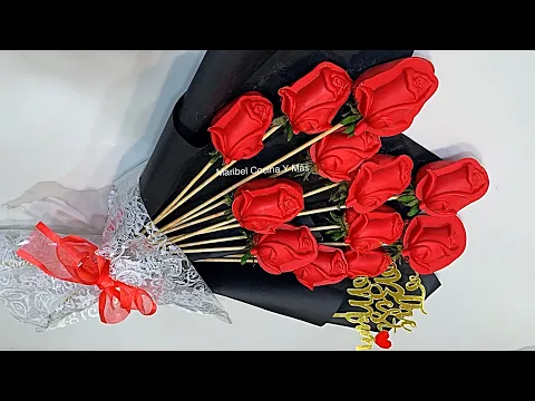 Download MP3 RAMO DE FRESAS 🍓 CON CHOCOLATE EN FORMA DE ROSAS 🌹 STRAWBERRY ROSÉS BOUQUET