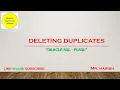 Deleting Duplicates in Oracle
