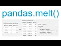 pandas melt