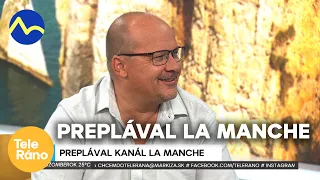 Preplával kanál La Manche: Michal Černý navyše pridal aj pomoc druhým | Teleráno