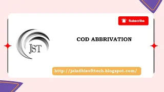 COD ABBREVIATION