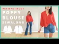 DIY Peasant Top Pattern Sewing Tutorial Pattern Scout Poppy Blouse Sewalong