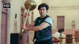 सनी देओल का धमाकेदार एक्शन! करिश्मा कपूर की जान बचाई | Ajay Movie | Sunny Deol | Best Scenes