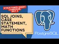 Day 4 SQL Joins CASE Statements Math Functions in PostgreSQL PG Admin Tutorial
